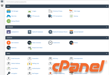 cPanel Dashboard