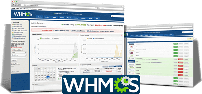 WHMCS Dashboard